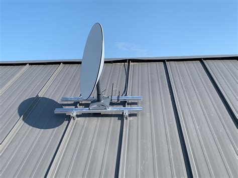 satellite dish metal roof mount